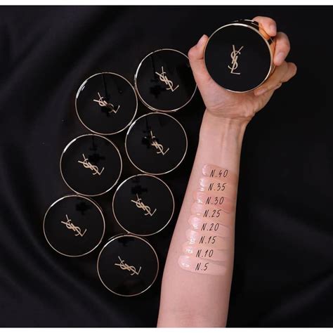 ysl encre de peau cushion swatches|YSL cushion refill.